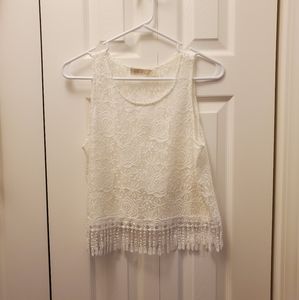 Lace Crop Top Tank Top